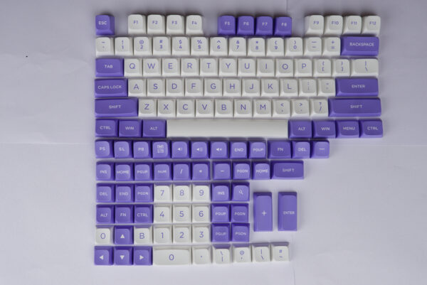 StacksPBT Lavender MDA Profile Keycaps (131 Key)