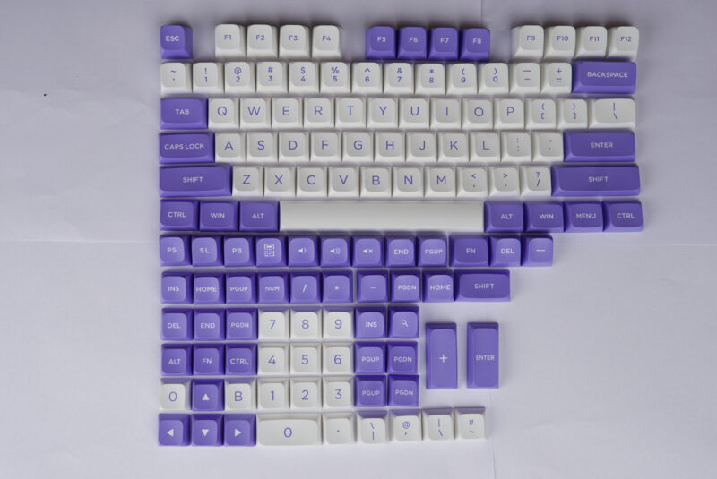 StacksPBT Lavender MDA Profile Keycaps (131 Key)