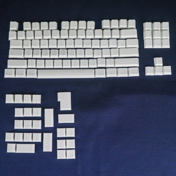 StacksPBT Blank White Cherry Profile Keycaps (113 Key)